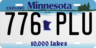 MN license plate 776PLU