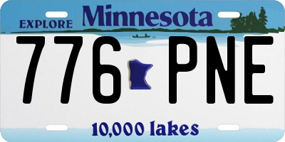 MN license plate 776PNE