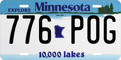 MN license plate 776POG