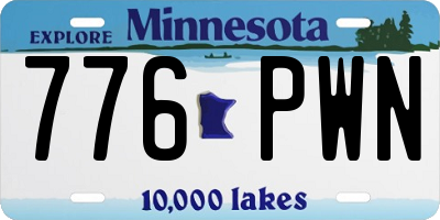 MN license plate 776PWN