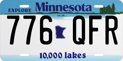 MN license plate 776QFR