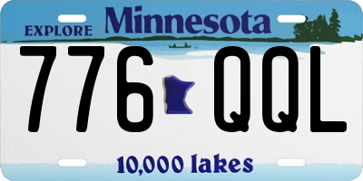 MN license plate 776QQL