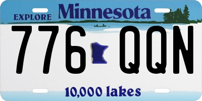 MN license plate 776QQN
