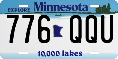 MN license plate 776QQU