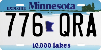 MN license plate 776QRA