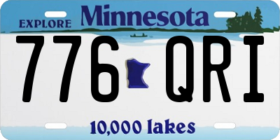 MN license plate 776QRI