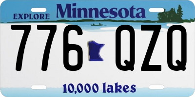 MN license plate 776QZQ