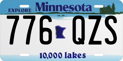 MN license plate 776QZS