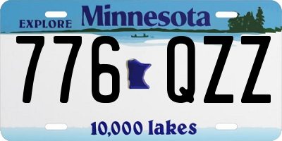 MN license plate 776QZZ