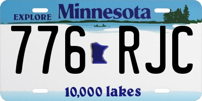 MN license plate 776RJC