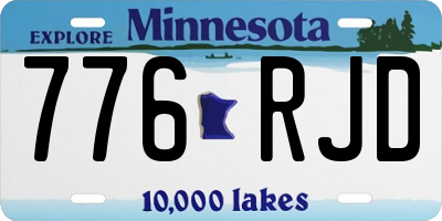 MN license plate 776RJD