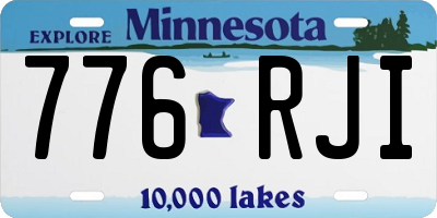 MN license plate 776RJI