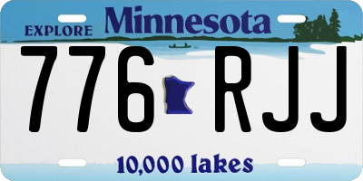 MN license plate 776RJJ