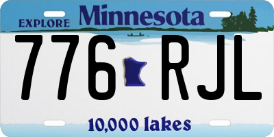 MN license plate 776RJL