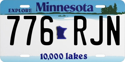 MN license plate 776RJN