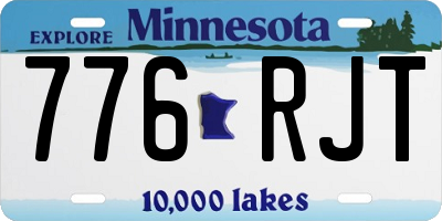 MN license plate 776RJT