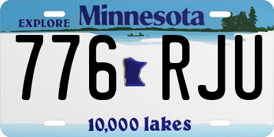MN license plate 776RJU