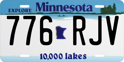 MN license plate 776RJV