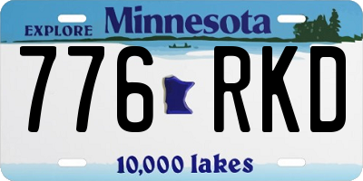 MN license plate 776RKD