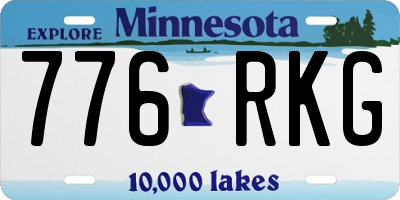 MN license plate 776RKG