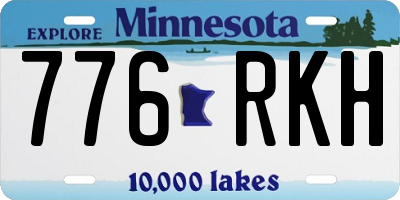 MN license plate 776RKH