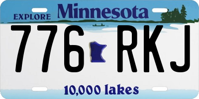 MN license plate 776RKJ