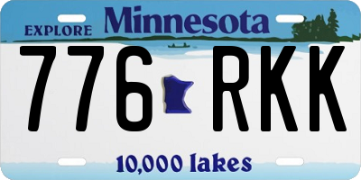 MN license plate 776RKK