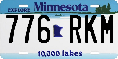 MN license plate 776RKM