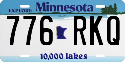 MN license plate 776RKQ