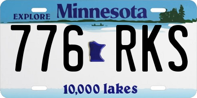 MN license plate 776RKS