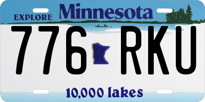 MN license plate 776RKU