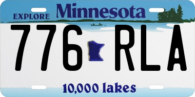 MN license plate 776RLA