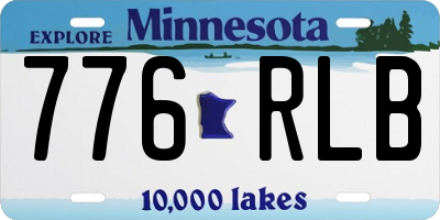 MN license plate 776RLB