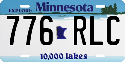 MN license plate 776RLC