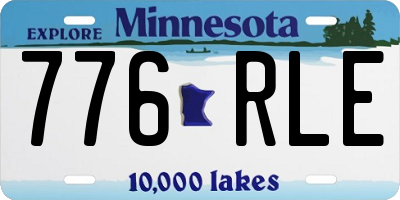 MN license plate 776RLE
