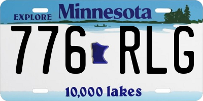 MN license plate 776RLG