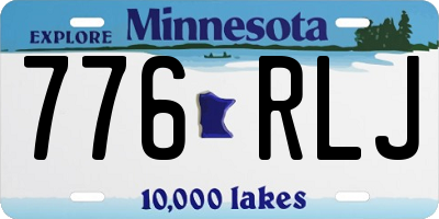 MN license plate 776RLJ