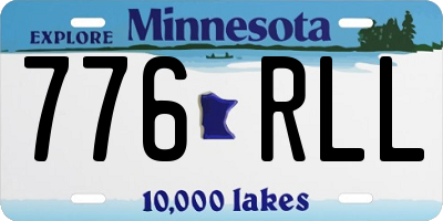 MN license plate 776RLL