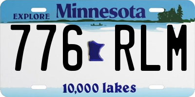 MN license plate 776RLM