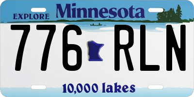 MN license plate 776RLN