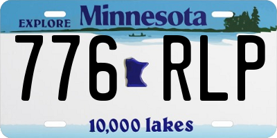 MN license plate 776RLP
