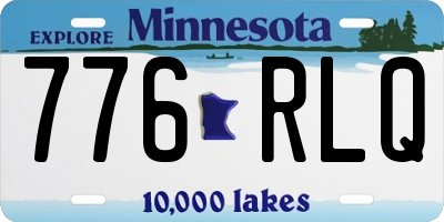 MN license plate 776RLQ