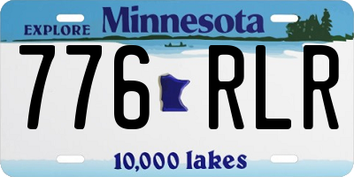 MN license plate 776RLR