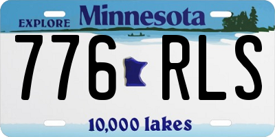 MN license plate 776RLS