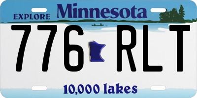 MN license plate 776RLT