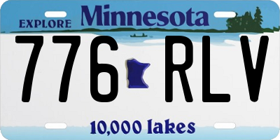 MN license plate 776RLV