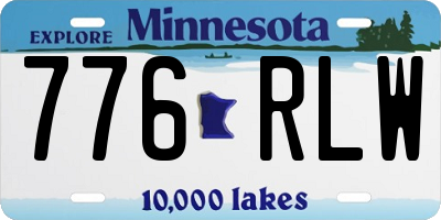MN license plate 776RLW