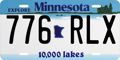MN license plate 776RLX