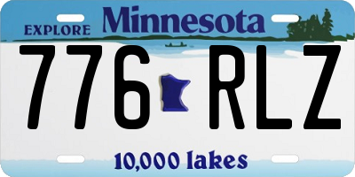 MN license plate 776RLZ