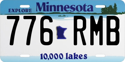 MN license plate 776RMB